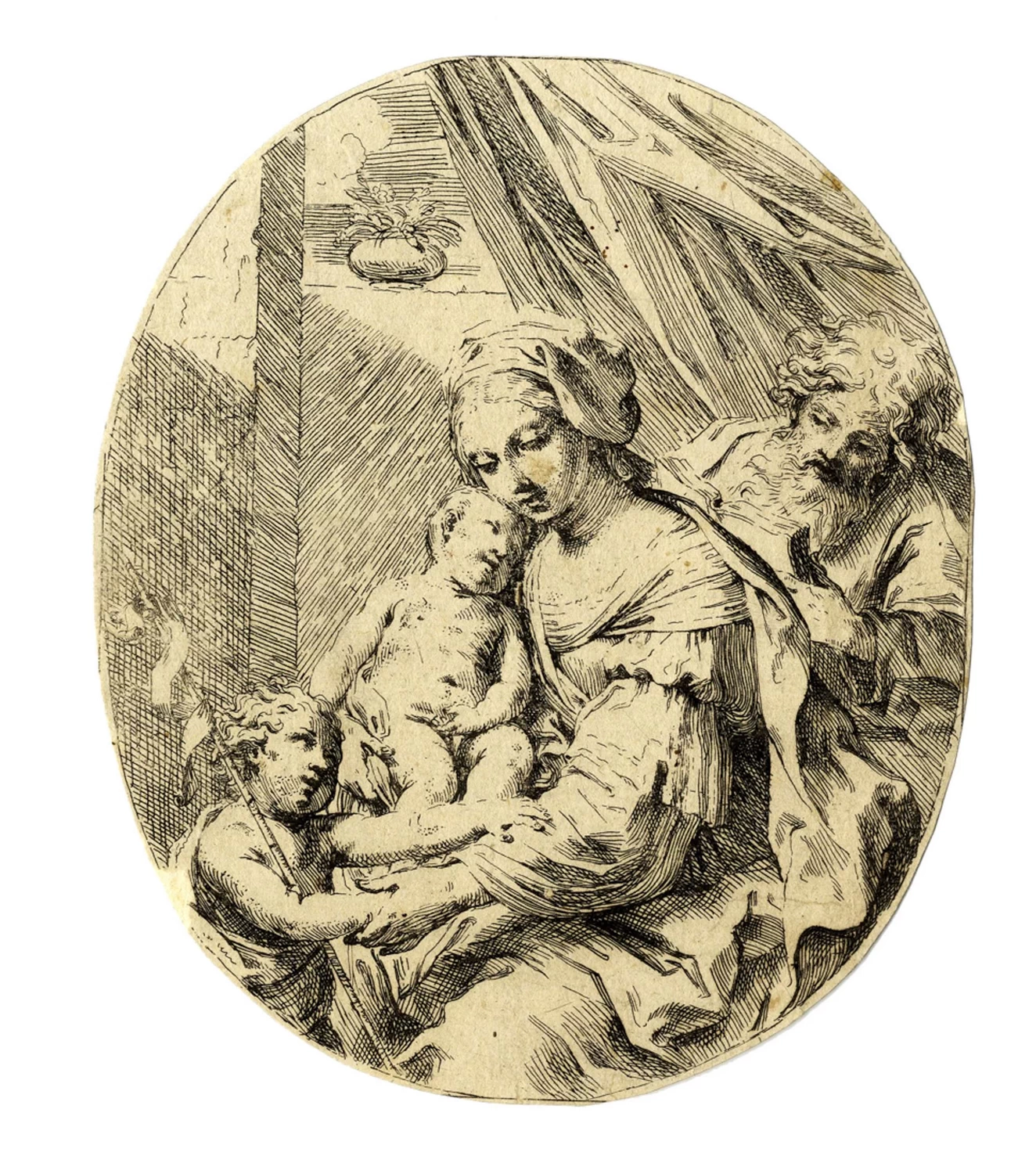 Sacra Famiglia con San Giovannino. 1659